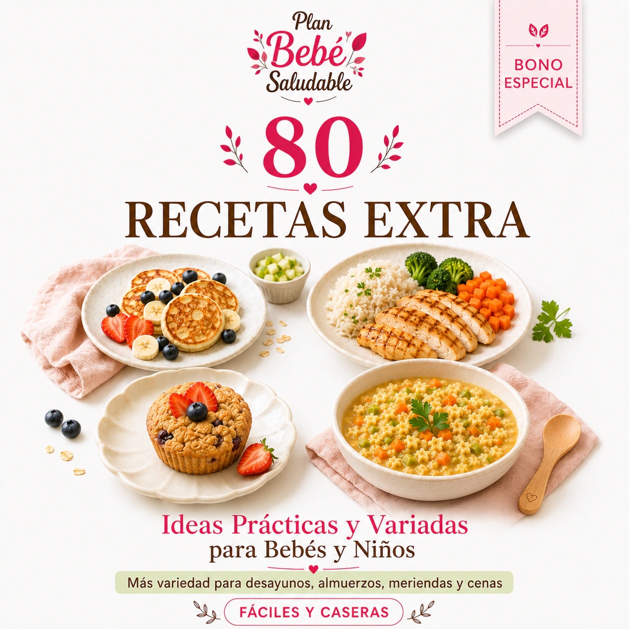 80 Recetas Extra para Bebés y Niños